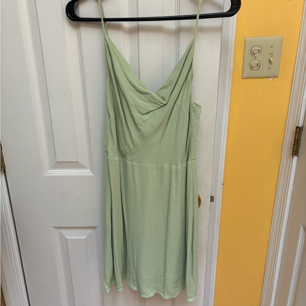 Aritzia Light Green Mini Dress